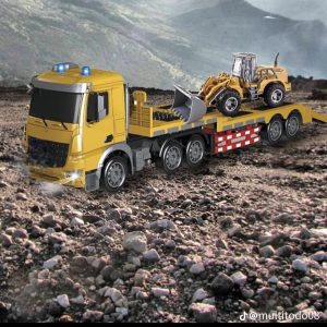 CAMIÓN SEMIRREMOLQUE DE JUEGUETE CON CONTROL REMOTO
