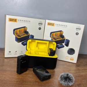 MICRÓFONO INALÁMBRICO TIPO C SX12 CON 2 TRANSMISORES